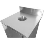 Komerciālais atkritumu tvertņu skapis nerūsējošā tērauda | Adexa WRSB7070H - Image 6