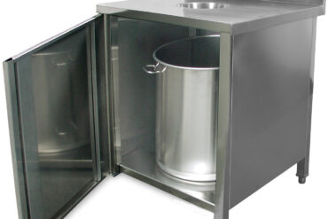 Komerciālais atkritumu tvertņu skapis nerūsējošā tērauda | Adexa WRSB7070H