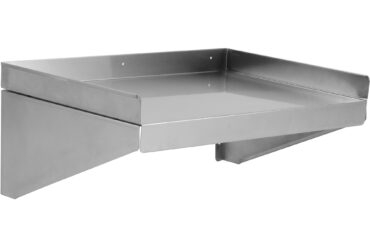 Sienas plaukts 1 līmenis 3 sānu pacēlumi 1200x400x254mm Nerūsējošais tērauds | Adexa WSW400120B