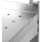 Sienas plaukts ar perforāciju, 2 līmeņi, nerūsējošais tērauds 1400x400x600mm | Adexa WSWB40140P - Image 3