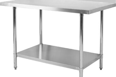 Komerciāls darba galds Nerūsējošais tērauds Apakšējais plaukts Aizsargmala 600x700x900/1000mm | Adexa WT7060