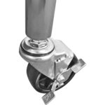 Komerciālais mobilais darba galds ar regulējamām kājām Nerūsējošā tērauda apakšējā plaukts 2000x600x850/930mm | Adexa WT60200CWO - Image 2