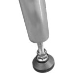 Komerciālais mobilais darba galds ar regulējamām kājām Nerūsējošā tērauda apakšējā plaukts 2000x600x850/930mm | Adexa WT60200CWO - Image 4