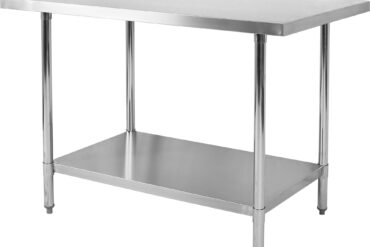 Komerciāls darba galds Nerūsējošais tērauds Apakšējais plaukts 1400x600x900mm | Adexa WT60140WO