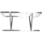 Griestu katlu pakaramais 12 āķiem Nerūsējošs tērauds 1000x508mm | | Adexa CMR10050 - Image 6