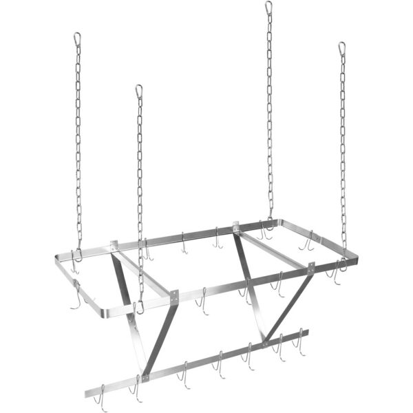 Griestu katlu pakaramais 12 āķiem Nerūsējošs tērauds 1000x508mm | | Adexa CMR10050