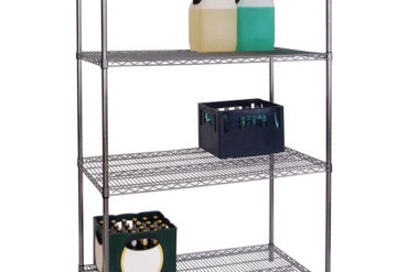 Komercs plauktu vienība 4 līmeņi 1000kg 1200x600x1800mm Hroma stieple | Adexa WH12060180A4C