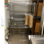 Komercs plauktu vienība 4 līmeņu 1000kg 900x600x1800mm hromēta stieple | Adexa WH9060180A4C - Image 2