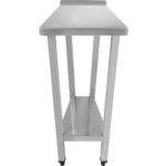 Profesionāls Darba galds Nerūsējošā tērauda Apakšplaukts Priekškarsls 600x800x900mm | Adexa DWT80060B