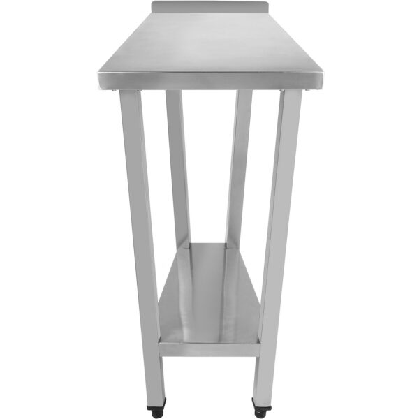 Profesionāls Darba galds Nerūsējošā tērauda Apakšplaukts Priekškarsls 600x800x900mm | Adexa DWT80060B