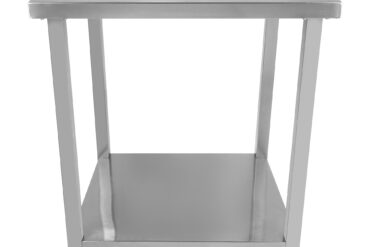 Profesionāls darba galds Nerūsējošais tērauds Apakšējais plaukts Aizmugures aizsargs 1000x800x900mm | Adexa DWT80100B