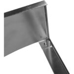 Sienas plaukts ar trauku turētāju 12 āķiem Nerūsējošs tērauds 900x300x300mm | Adexa VMR0930 - Image 3