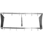 Sienas plaukts ar katlu turētāju 12 āķiem Nerūsējošais tērauds 1200x300x300mm | Adexa VMR1230 - Image 4