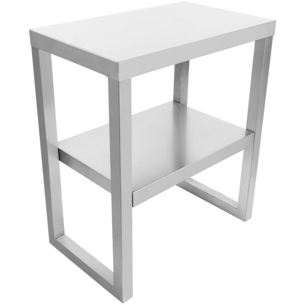 Komerciālā virtuves starpgalds 2 līmeņi Nerūsējošais tērauds 600x370x700mm | Adexa WHDS603770