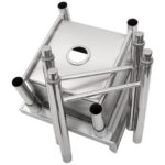 Komerciālā izlietne Nerūsējošais tērauds 585x600x900mm 1 bļoda Aizsargmala | Adexa YDRST145A - Image 3