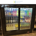 Atpakaļ bāra dzesētājs 2 bīdāmās durvis 220 litri Melns | Adexa BC02PS - Image 4