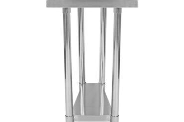 2 līmeņu Nerūsējošā tērauda darba galds ar Šļakatu aizsargu 300x600x900mm | Adexa WT6030