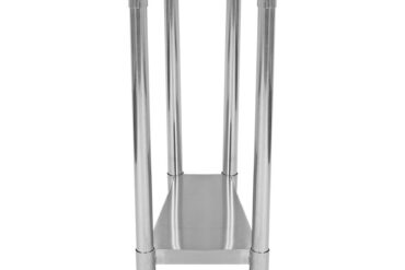 Divu līmeņu nerūsējošā tērauda darba galds ar regulējamu apakšējo plauktu 300x600x900mm | Adexa WT6030WO