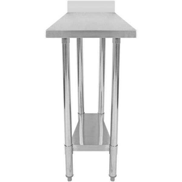 2 līmeņu nerūsējošā tērauda darba galds ar aizsargmalu 300x700x900mm | Adexa WT7030