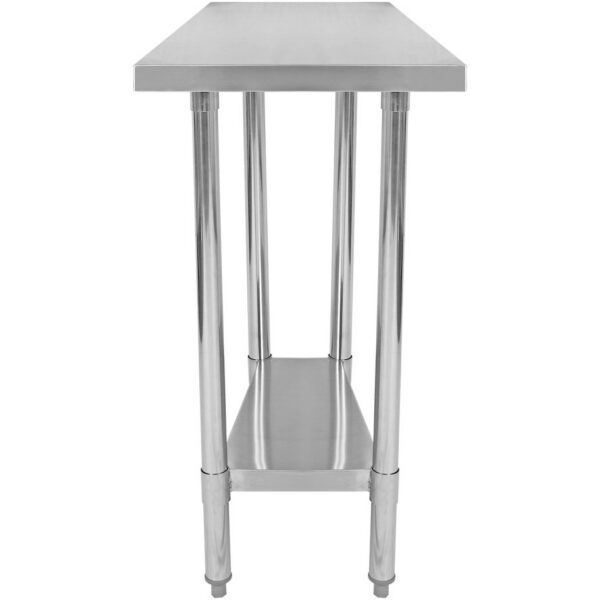 2 līmeņu nerūsējošā tērauda darba galds ar regulējamu apakšējo plauktu 300x700x900mm | Adexa WT7030WO