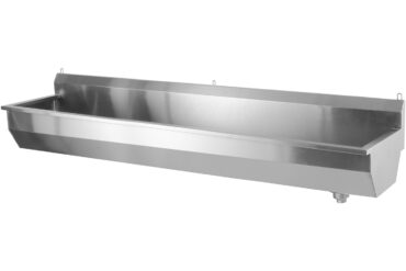 Komerciālās sienas uzstādāmā katlu mazgājamā izlietne 2000x380x320mm Nerūsējošais tērauds 1 bļoda | Adexa YDWPS20038