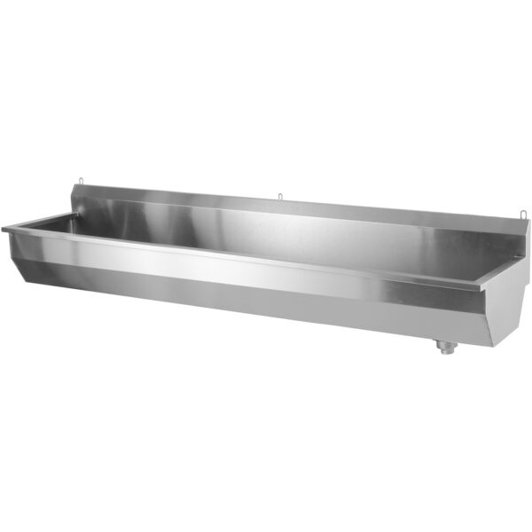 Komerciālās sienas uzstādāmā katlu mazgājamā izlietne 2000x380x320mm Nerūsējošais tērauds 1 bļoda | Adexa YDWPS20038