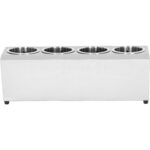 Komercijas Galda Piederumu Groza Turētājs 4 caurumu Nerūsējošais tērauds | Adexa KFA04B - Image 3