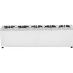 Komercijas galda piederumu grozu turētājs ar 5 caurumiem no nerūsējošā tērauda | Adexa KFA05B - Image 2