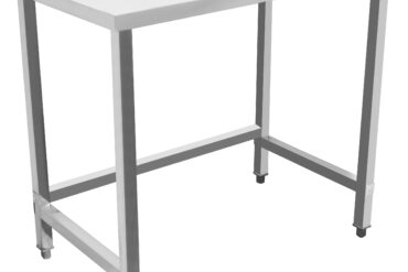 Profesionāls darbs/Atkritumu galds ar 2 atkritumu caurumiem Nerūsējošais tērauds 1000x600x900mm | Adexa SC10060