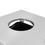 Profesionāls darbs/Atkritumu galds ar 2 atkritumu caurumiem Nerūsējošais tērauds 1000x600x900mm | Adexa SC10060 - Image 2