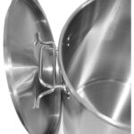 Profesionāls atkritumu tvertne Nerūsējošais tērauds ar Vāku 75 litri | Adexa SDB75 - Image 3