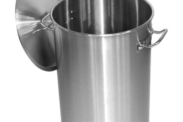 Profesionāla nerūsējošā tērauda atkritumu tvertne ar vāku 55 litri | Adexa SDB55