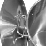 Profesionālais atkritumu kontainers Nerūsējošais tērauds ar Vāku un Ritenīšiem 75 litri | Adexa SDC75 - Image 5