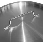 Profesionālais atkritumu kontainers Nerūsējošais tērauds ar Vāku un Ritenīšiem 75 litri | Adexa SDC75 - Image 4