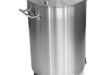 Profesionāls atkritumu konteineris no nerūsējošā tērauda ar vāku, ritenīšiem un pedāli 55 litri | Adexa SDCP55