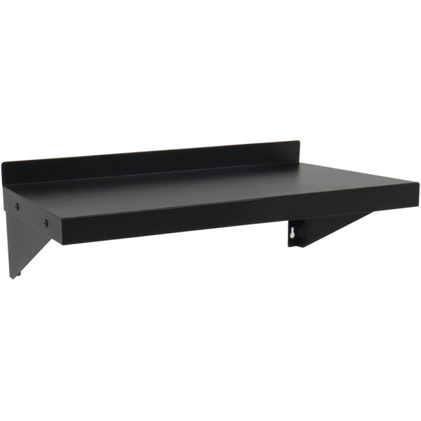 Komerciāla sienas plaukts Melns pulverkrāsots tērauds 600x300x190mm | Adexa WSPC30060