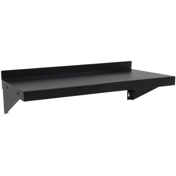 Komercīāla sienas plaukts Melni pulverkrāsots tērauds 700x300x190mm | Adexa WSPC30070