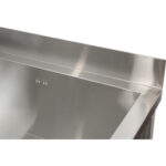Zema komerciāla trauku mazgājamā izlietne Nerūsējošs tērauds 1 bļoda Aizsargsiena 600x600x660mm Kvadrātveida kājas | Adexa SMSJY6060 - Image 2