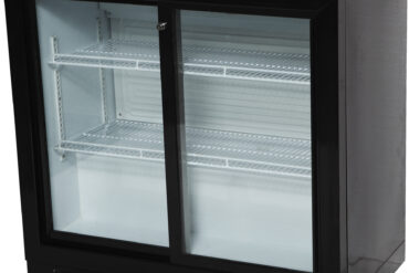 Atpakaļ bāra dzesētājs 2 bīdāmās durvis 220 litri Melns | Adexa BC02PS