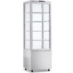 Vertikāls vitrīnas ledusskapis 238 litru 4 plaukti Balts 1 plakana durvis | Adexa CL238W