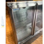 Atdzesētājs ar aizmugurējo bāru, 2 eņģu durvis, 220 litri, nerūsējošais tērauds | Adexa SSBC02PP - Image 3