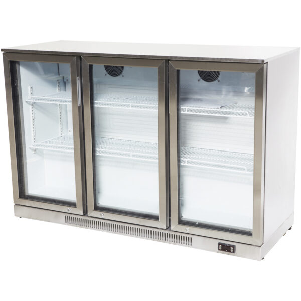 Atdzesētājs bāra līnijai 3 virināmās durvis 312 litri Nerūsējošais tērauds | Adexa SSBC03PP