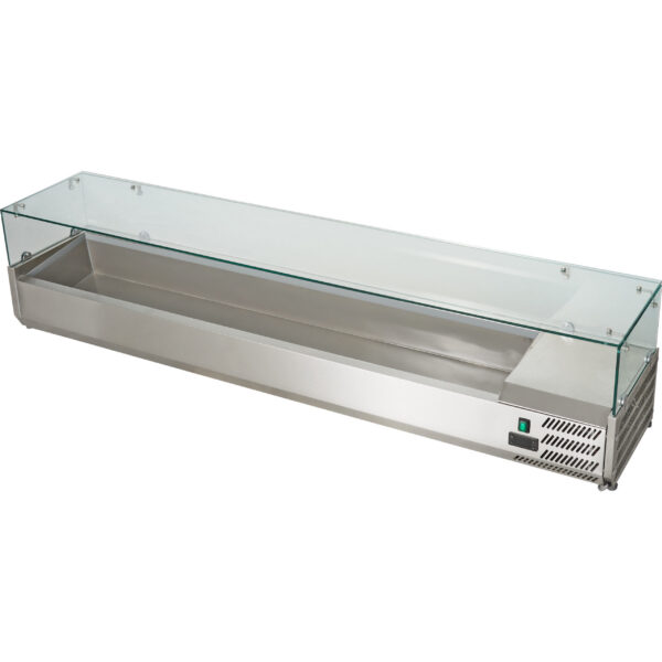 Atdzesēts Servēšanas Sagatavošanas Virsma 2200mm 12xGN1/4 Dziļums 330mm | Adexa VRX2500330