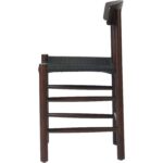 Tumšā valrieksta krāsas Dižskābardis Krēsls ar Melnām pītām virvēm sēdeklī | | Adexa GS60575DWB - Image 6