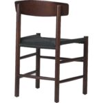 Tumšā valrieksta krāsas Dižskābardis Krēsls ar Melnām pītām virvēm sēdeklī | | Adexa GS60575DWB - Image 5