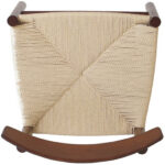 Bērzā krēsls Valriekstu krāsas ar Vieglu pītu virvi sēdekli | | Adexa GS60575LWBE - Image 2