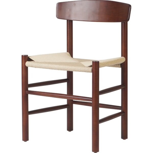 Bērzā krēsls Valriekstu krāsas ar Vieglu pītu virvi sēdekli | | Adexa GS60575LWBE