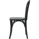 Ēdamistabas krēsls no melnas kaučukkoka | | Adexa GS90003B - Image 3