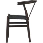 Beech Wood krēsls Tumša valrieksta krāsā ar melnu pītu virvju sēdekli | | Adexa GSW0029DWB - Image 5