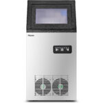 Komerciāla ledus kubiņu mašīna Lietojamā vieta zem letes 50kg/24h Nerūsējošais tērauds Digitālās vadības ierīces | Adexa CIM50 - Image 3